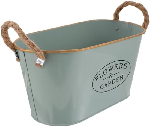 MERRYHAPY Iron Flower Bucket Vintage Decorative Vase