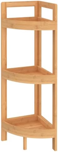 ClosetMaid Corner Shelf 3 Tiers Bamboo Display