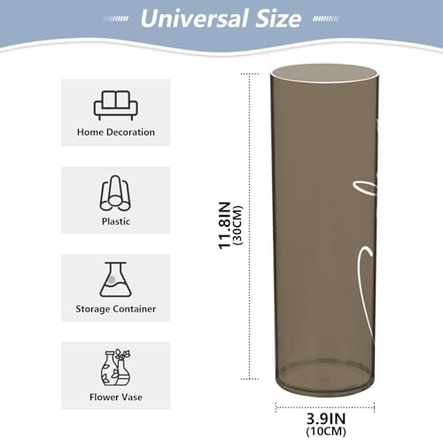 Custom Ash Brown Vase for Centerpieces and Home Decor