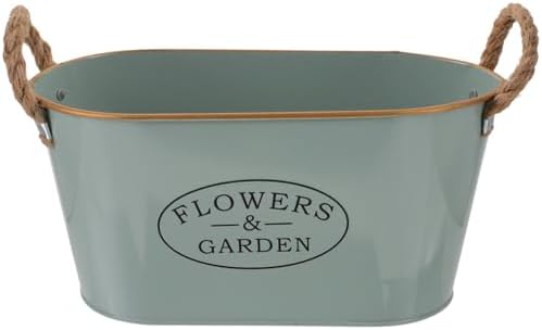 MERRYHAPY Iron Flower Bucket Vintage Decorative Vase