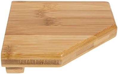 Corner Wall Shelf Bamboo Floating Storage Rack for Home Kitchen Bathroom