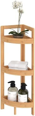 ClosetMaid Corner Shelf 3 Tiers Bamboo Display