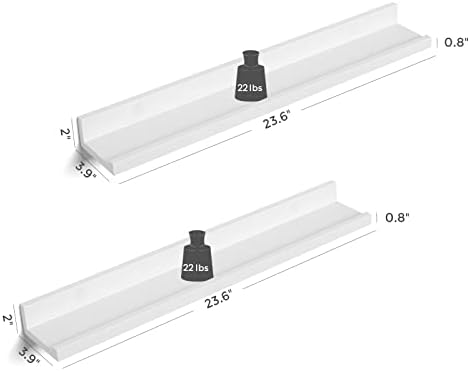 SONGMICS Floating Shelves Set of 2 Wall Mount