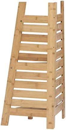 Linon Amzn0326 Bamboo Corner Shelf Brown