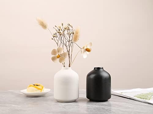 Modern Minimalist Ceramic Vase - Black