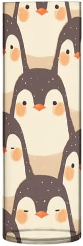 Cute Cartoon Penguin Plastic Cylinder Vase 118x39 Inch