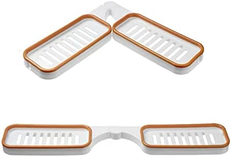 Foldable Corner Storage Shelf Revolving Rack Wall Mounted Bathroom Organizer