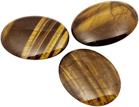 Mookaitedecor Tigers Eye Palm Stones Set of 4
