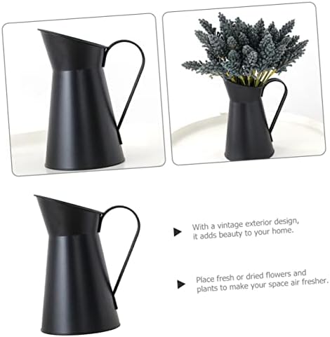 POPETPOP Vintage Flower Bucket Metal Vase for Home