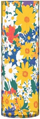 Colorful Daisy Plastic Cylinder Vase 118 x 39 Inch