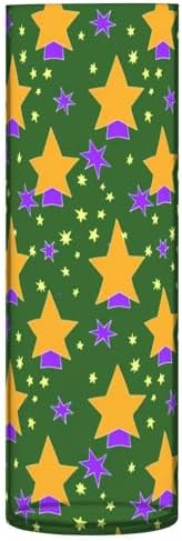 Christmas Orange Star Green Plastic Candle Holder Flower Vase