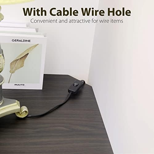 20-Inch Corner Floating Shelf with Wire Cable Hole