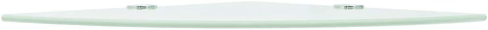 Corner Shelf with Chrome Supports Glass White 98x98 for Bathroom Bedroom Living Room Kitchen