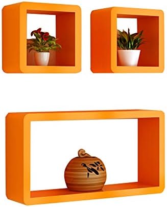 LIANGLIANG Floating Wall Shelf Creative Cube Design Display Stand