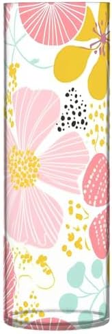 Fresh Spring Colorful Flowers Plastic Candle Holder 118 x 39 Inch