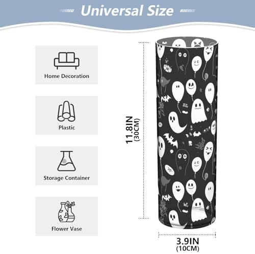 Black and White Cartoon Halloween Balloon Hurricane Vase Decor