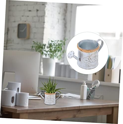 BESPORTBLE 2pcs Retro Iron Flower Bucket Decor Vase