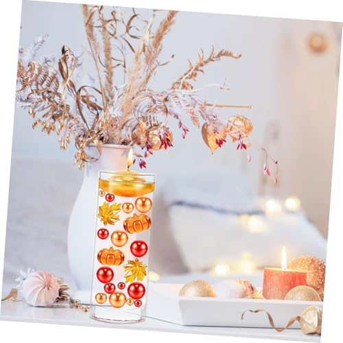 Floral Holder Vase Acrylic Floating Candle Decor Centerpiece for Home Wedding