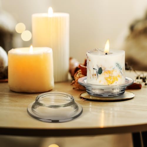 2Pcs Glass Wax Heating Replacement Tray for Aromatherapy Lamps