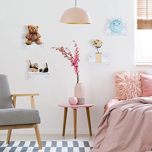 Juexica Small Acrylic Floating Shelves for Wall