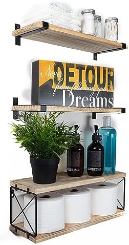 2 Moons Floating Shelves for Home Decor