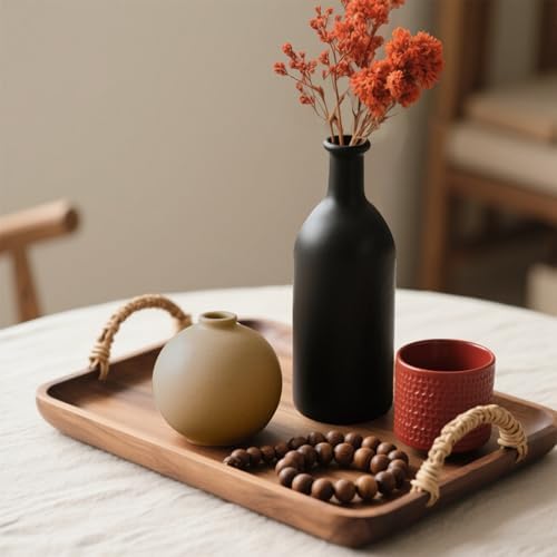 INKOTKIT Pottery Vases Set of 3 Rustic Farmhouse Decor Display