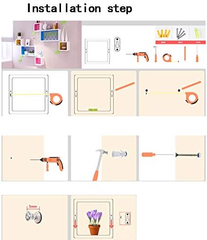LIANGLIANG Floating Wall Shelf Creative Cube Design Display Stand