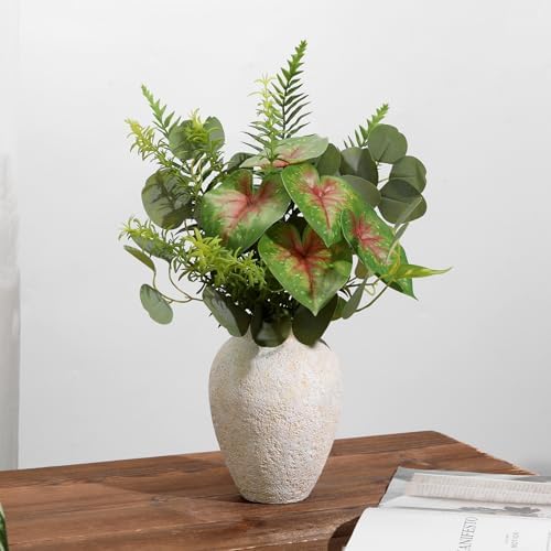 Rustic Ceramic Vase for Home Decor - 67 Inch Beige