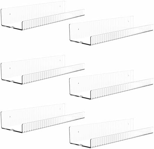 Cq Acrylic Clear Floating Shelves Set of 6