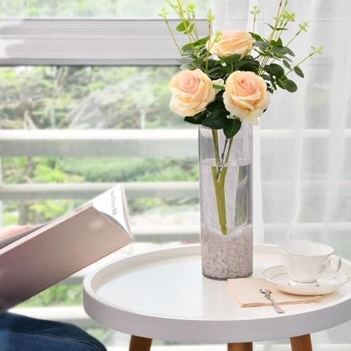 Gray Plastic Flower Vase 118 x 39 Inch Modern Decor