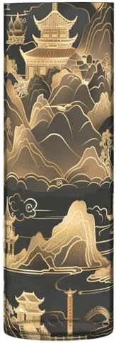 Black and Gold Plastic Hurricane Candle Holder 118 x 39 Inch