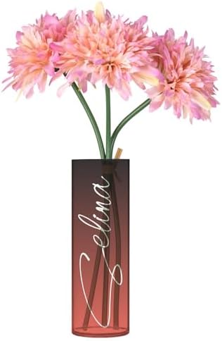 Custom Black Red Gradient Vase for Home Decor