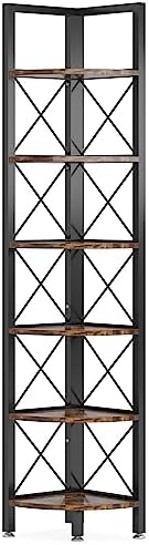 Tribesigns 6 Tier Corner Shelf for Small Spaces
