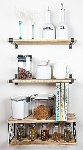2 Moons Floating Shelves for Home Decor
