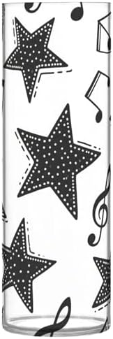 Fashion Music Score White Star Plastic Hurricane Vase