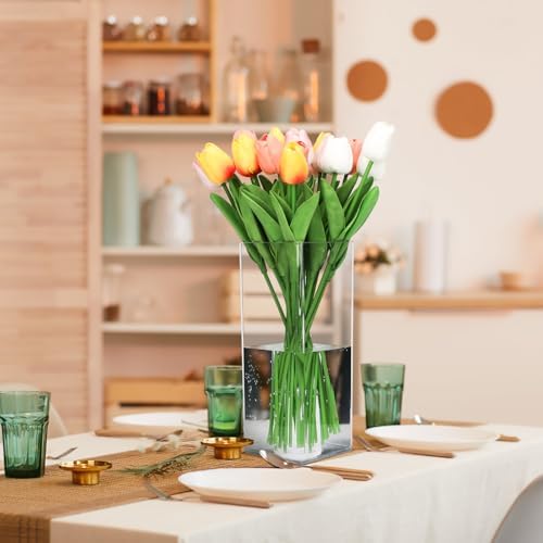 Suream Acrylic Vases for Centerpieces 4 W x 10 H