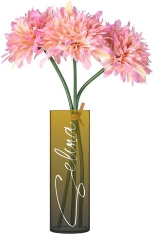 Custom Black Yellow Gradient Plastic Vase for Centerpieces