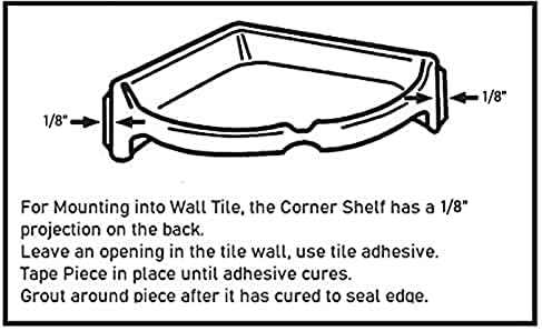 Tenedos Bone Almond Glazed Ceramic Corner Shelf