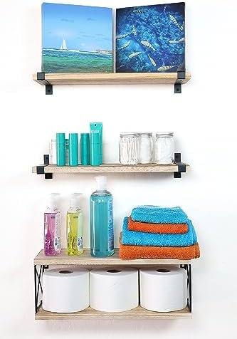 2 Moons Floating Shelves for Home Decor