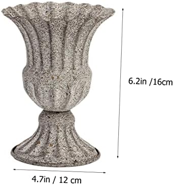 Elegant Dried Flower Vase Wrought Iron Planter for Home and Garden