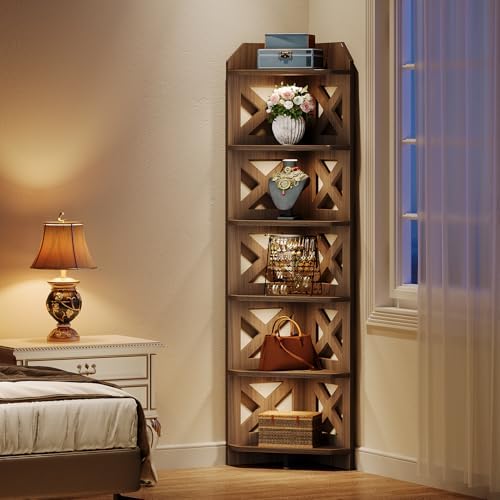 Tribesigns 708 Inch Corner Shelf Bookcase