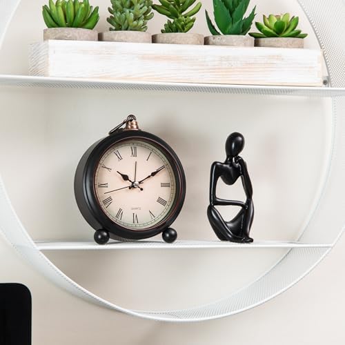 Mind Reader Circular Floating Shelves Wall Decor Accent Shelf Office Bathroom