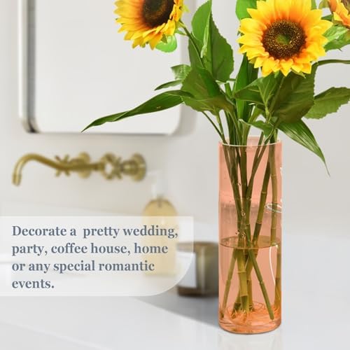 Custom Light Salmon Vase for Centerpieces and Kitchen Decor