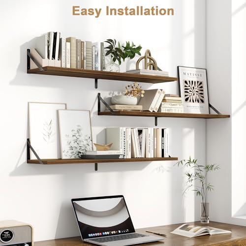 Fun Memories 3-piece 40-inch Floating Bookshelf Set