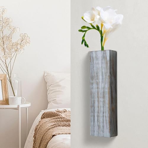 Bothyi Wooden Hanging Planter for Indoor Plants and Dried Flowers