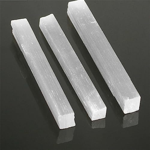 KatLin Natural Selenite Strip Transparent Gypsum Stick for Protection and Energy