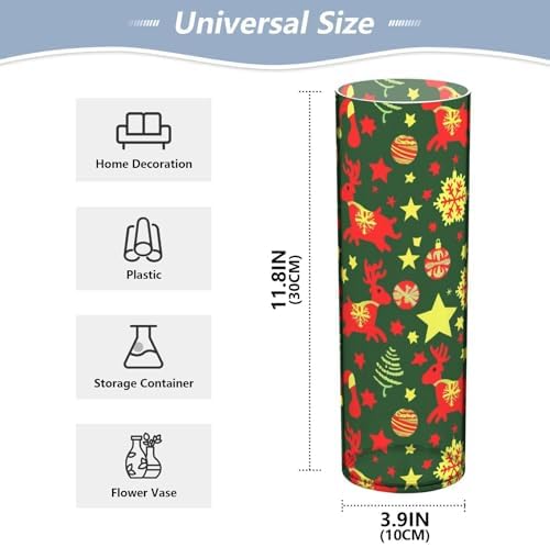 Christmas Decor Ball Deer Plastic Candle Holder 118 x 39 Inch Modern Vase for Wedding Table