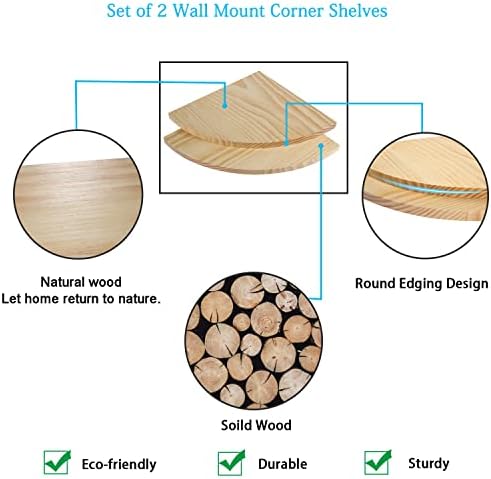 10 Inch Corner Floating Shelf for Wall