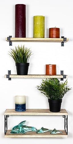 2 Moons Floating Shelves for Home Decor