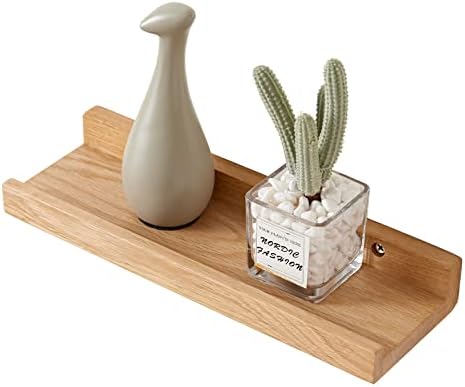 HOMWOO 12 Inch Walnut Floating Wall Shelf
